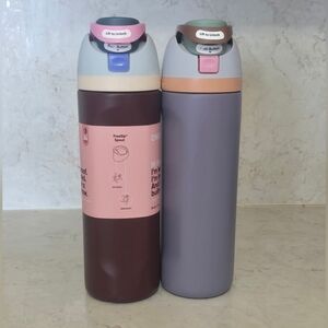 Owala FreeSip 24oz Stainless Steel Water Bottle – Bundle of 2